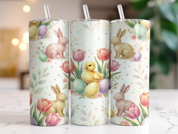Download Easter Bunny Duck 20 Oz Tumbler Wrap PNG - Bunny duck Collection