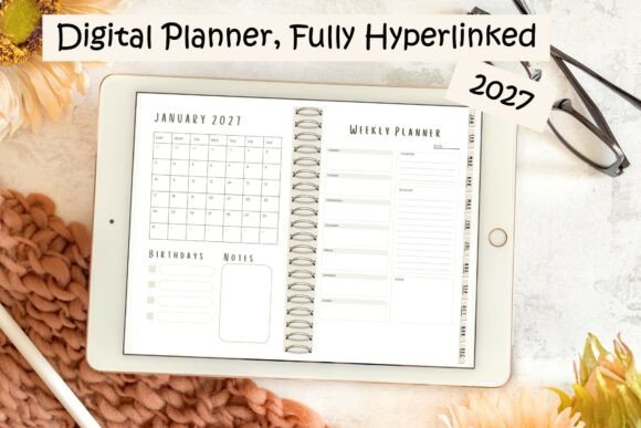 Download Digital Planner 2027 Fully Hyperlinked. - Digital planner Collection