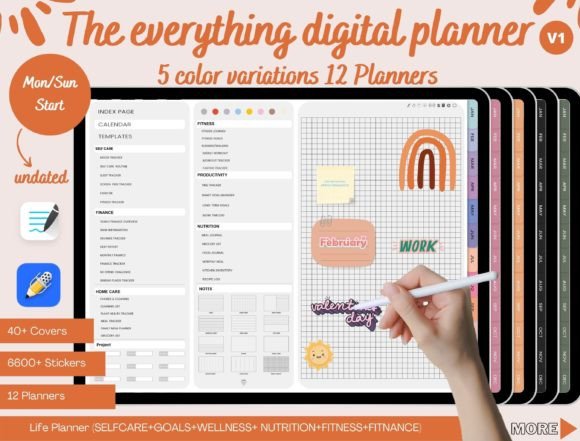 Download Digital Planners GoodNotes Planner - Digital planner Collection