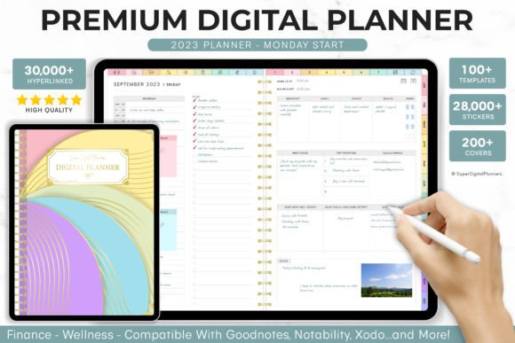 Download Digital Planner 2023 Monday Start - Digital planner Collection