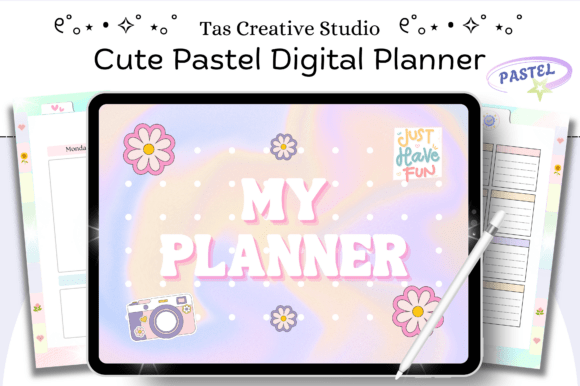 Download Cute Daily Digital Planner ( 112 Pages ) - Digital planner Collection