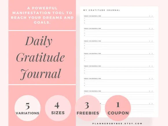 Download Daily Gratitude Journal, Gratitude Journal - Premium Resources