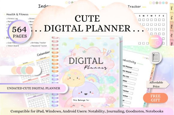 Download Undated Digital Planner - Digital planner Collection