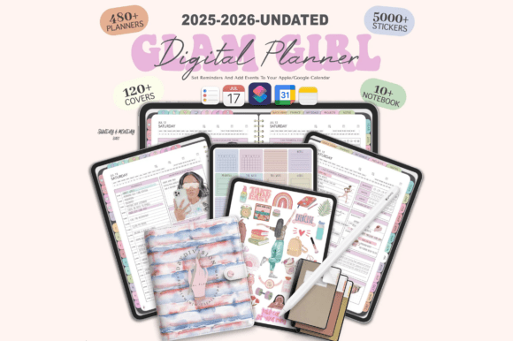 Download 2025 - 2026 and Undated Digital Planner - Digital planner Collection